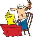 Man Reads Menu